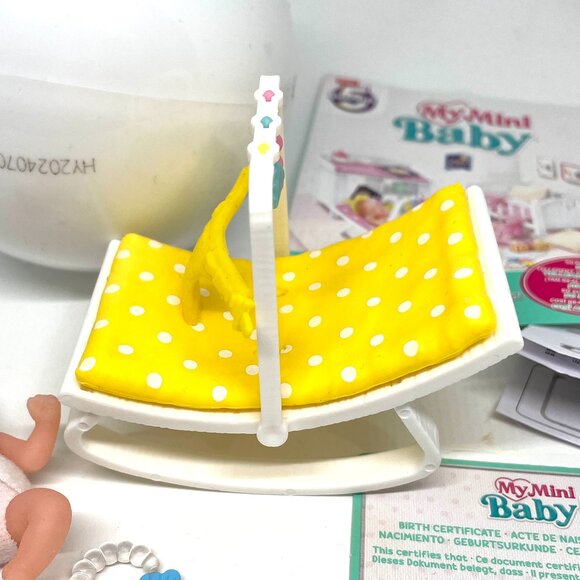 New Opened Zuru My Mini Baby Surprise Ball-Yellow with Rocker - Picture 6 of 8